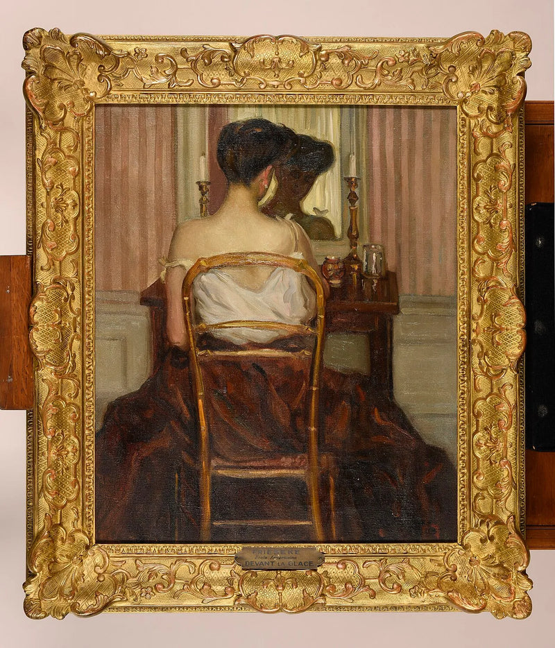 Foran spejlet - Frederick Carl Frieseke