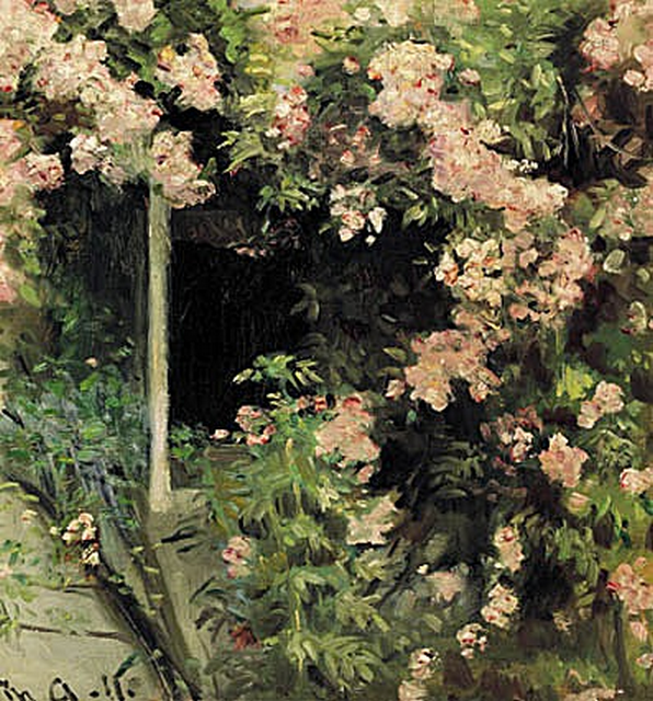 Foran Ancher-familiens hus, Skagen. -Michael Peter Ancher