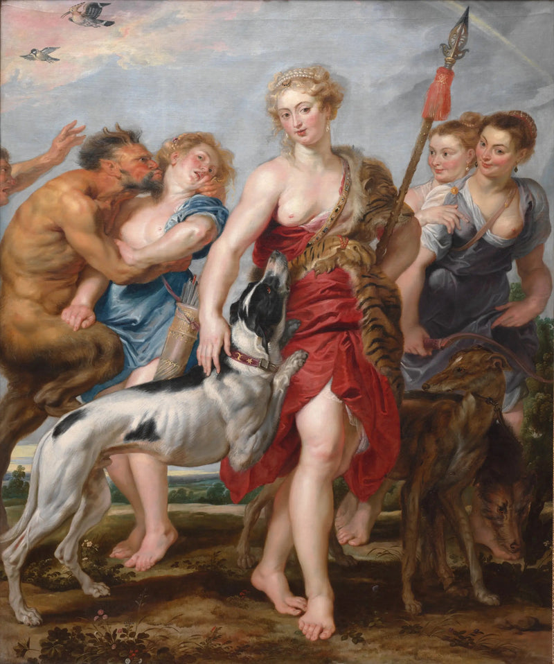 Diana med nymfer, på jagt - Peter Paul Rubens