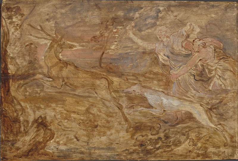 Diana jager hjorten - Antoine van Dyck