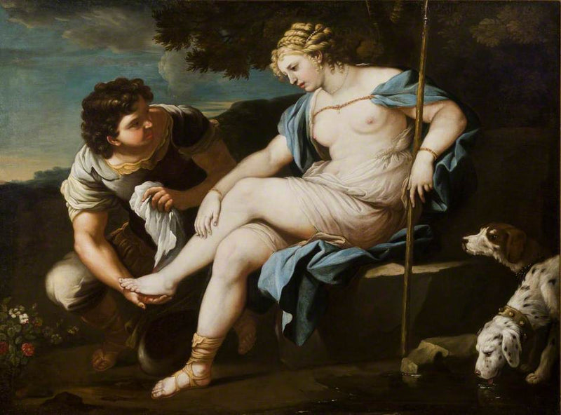 Diana hviler sig efter jagten - Luca Giordano