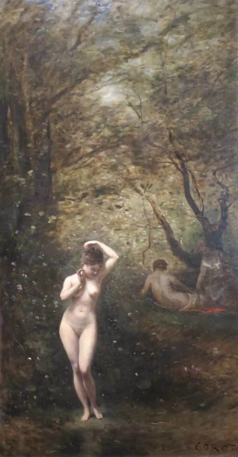 Diane i badet - Jean-Baptiste Camille Corot