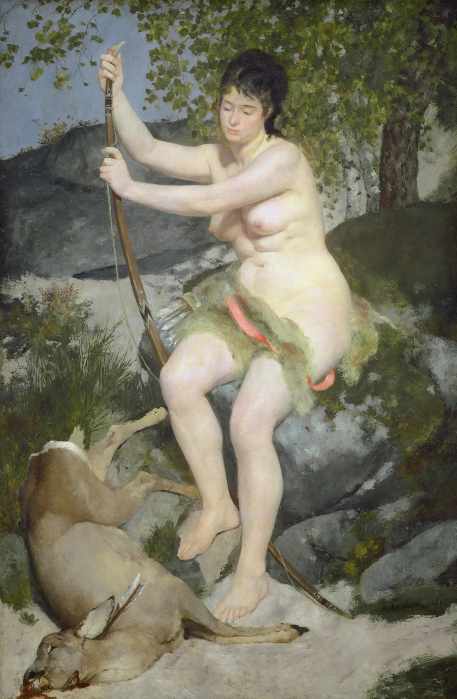 Diane jægerinde - Pierre-Auguste Renoir