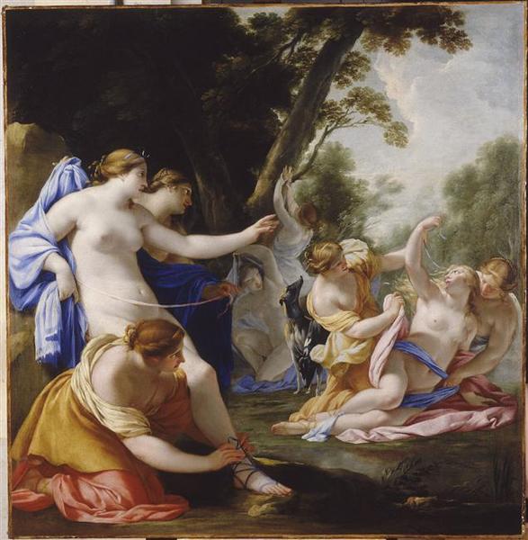 Diane opdager Callistos graviditet - Eustache Le Sueur