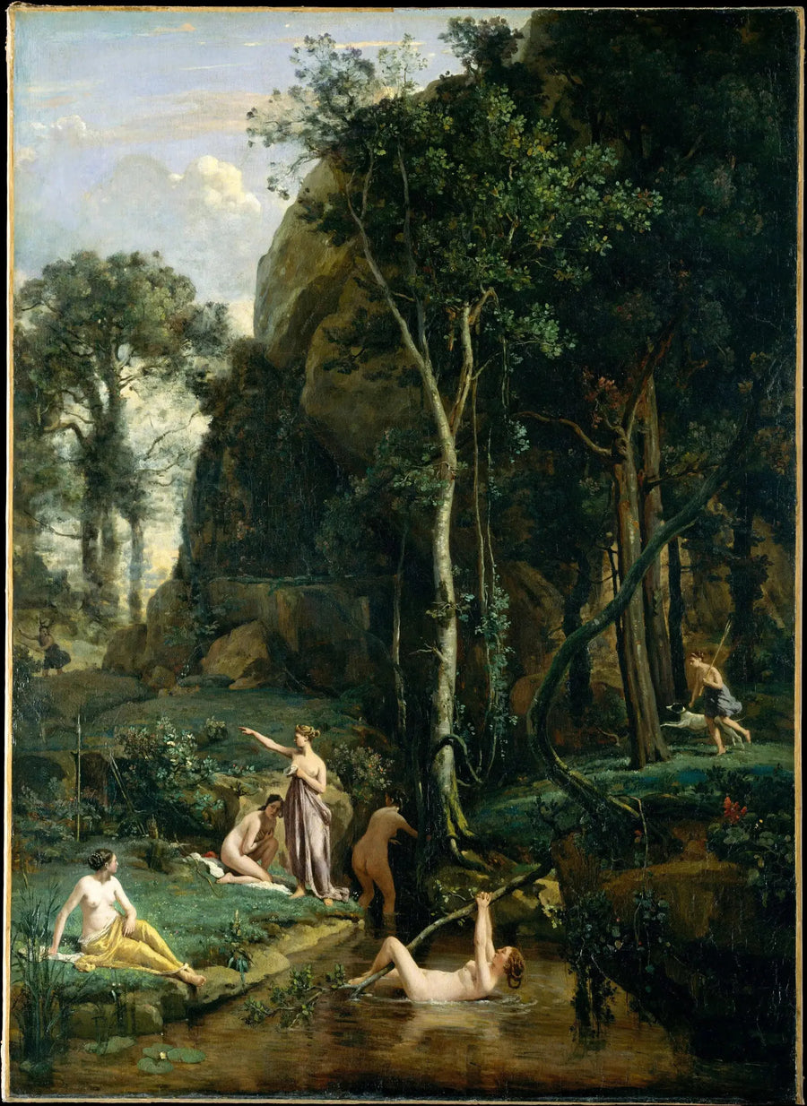 Diane og Actéon - Jean-Baptiste Camille Corot