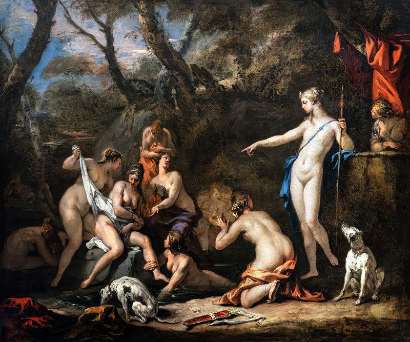 Diane og Callisto - Sebastiano Ricci