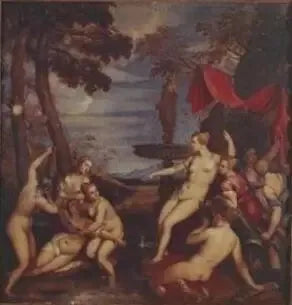 Diane og Callisto - Titian