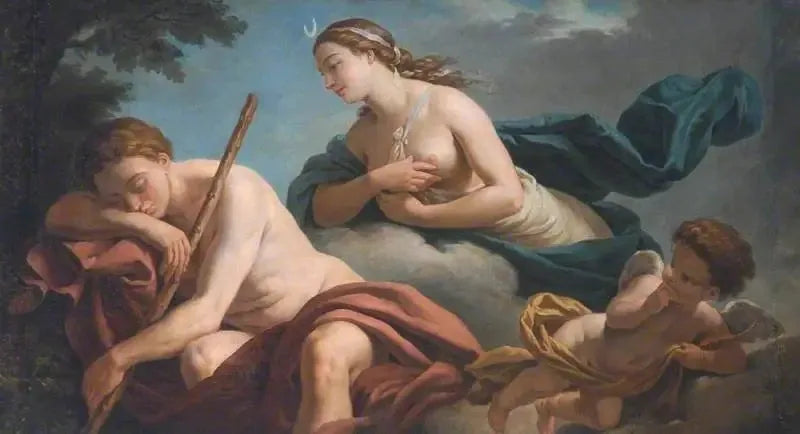 Diane og Endymion, allegori over troskab - Louis Jean François Lagrenée
