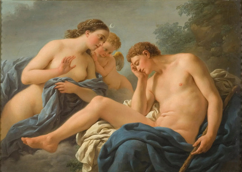 Diane og Endymion - Louis Jean François Lagrenée
