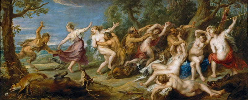 Diane et ses nymphes overraskede af satyrer - Peter Paul Rubens