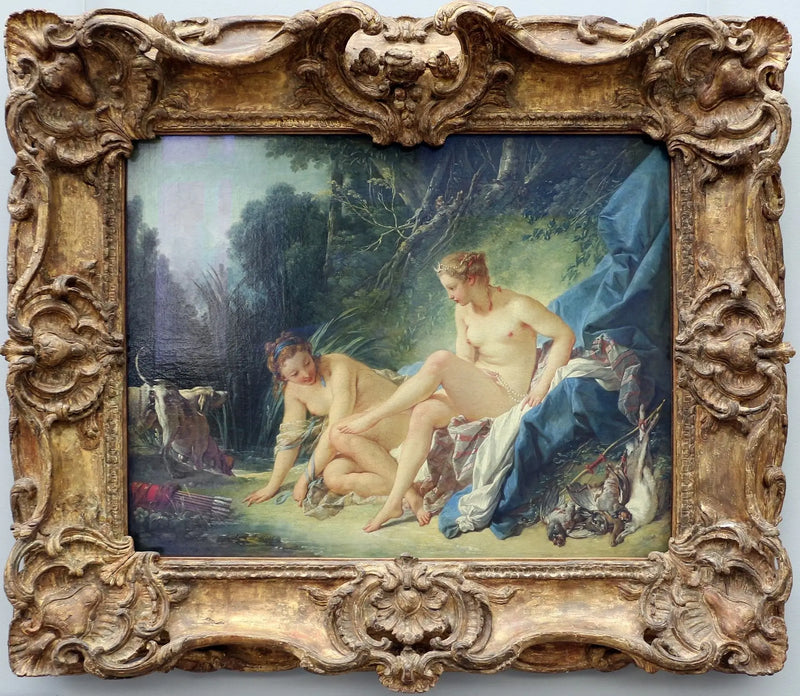 Diane, der går ud af badet - François Boucher