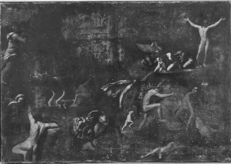 Die Sintflut - Annibale Carracci image 1 copie peinte à la main à l’huile