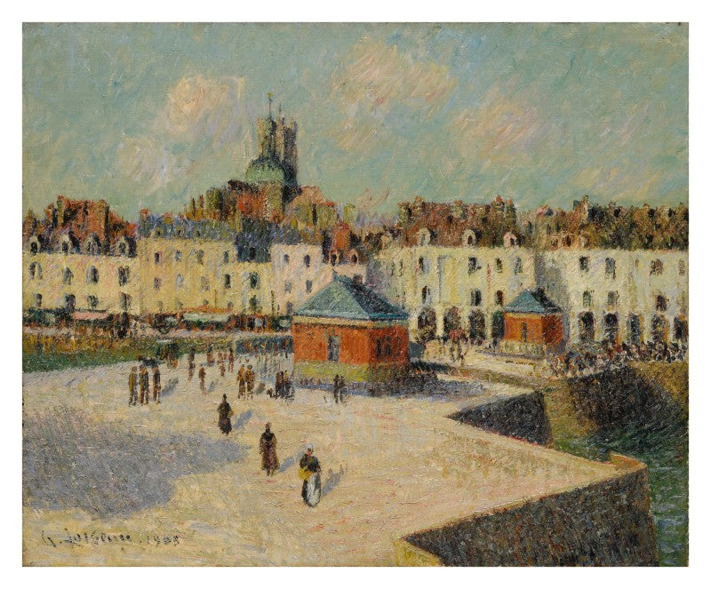 Dieppe, kajen ved skibsreparationen - Gustave Loiseau