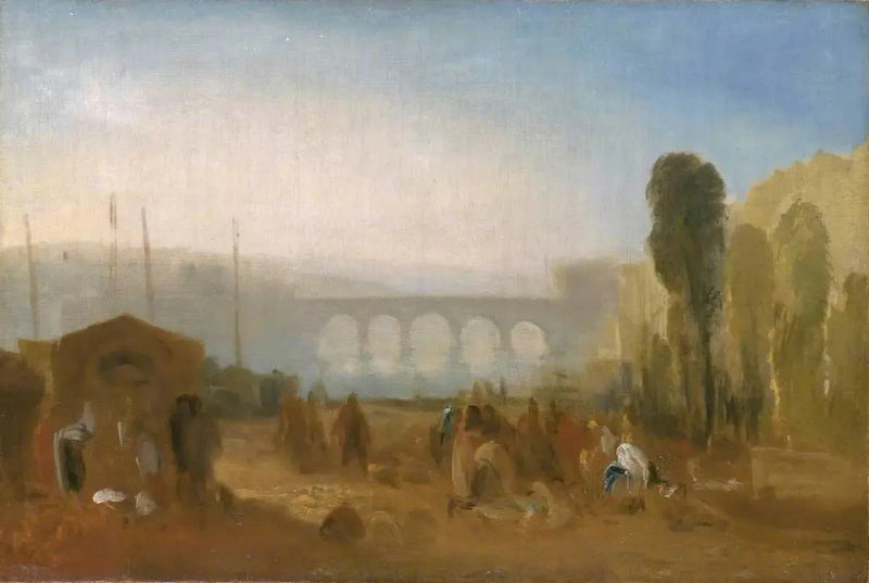 Dieppe: Havnen fra Quai Henri IV - J. M. W. Turner