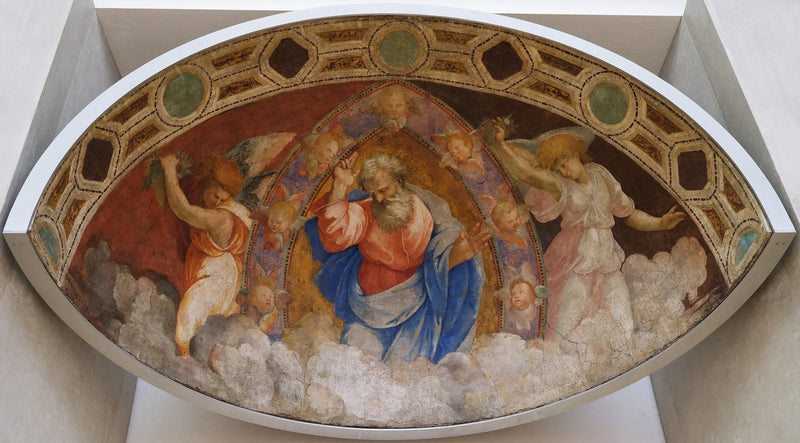 Gud Fader velsignende blandt englene - Raphael Sanzio