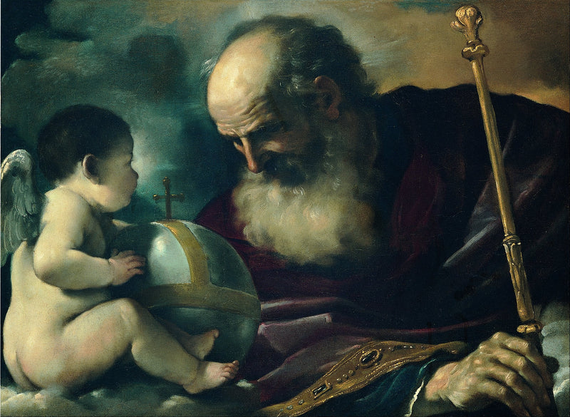 Gud Faderen og Englen - Guercino