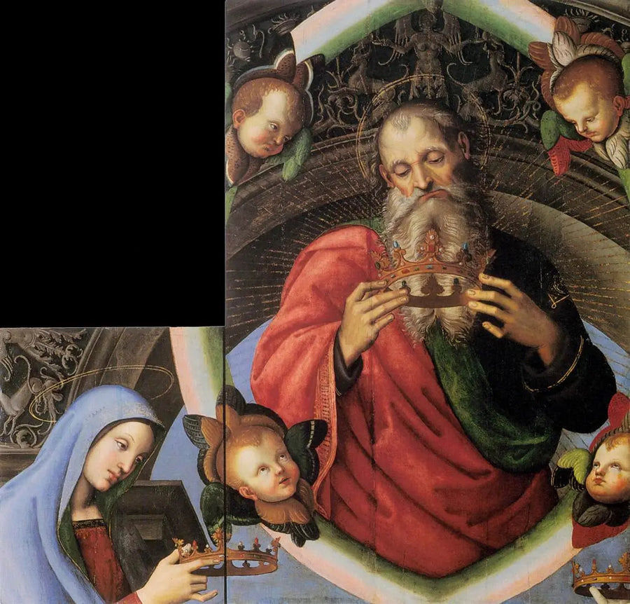 Gud Faderen og Jomfru Maria - Raphael Sanzio