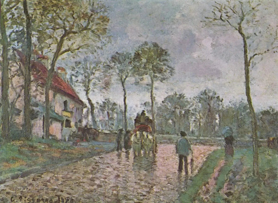 Diligence i Louveciennes - Camille Pissarro
