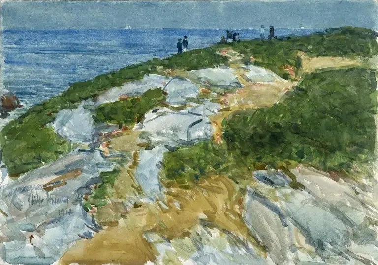 Søndag formiddag, Appledore - Childe Hassam