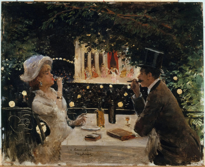 Aftensmad på Ambassadeurs - Jean Béraud