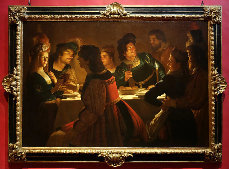Middag med bryllup - Gerrit van Honthorst