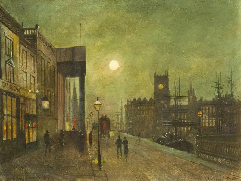 Liverpool Havn (skilt 3 af 5) - John Atkinson Grimshaw