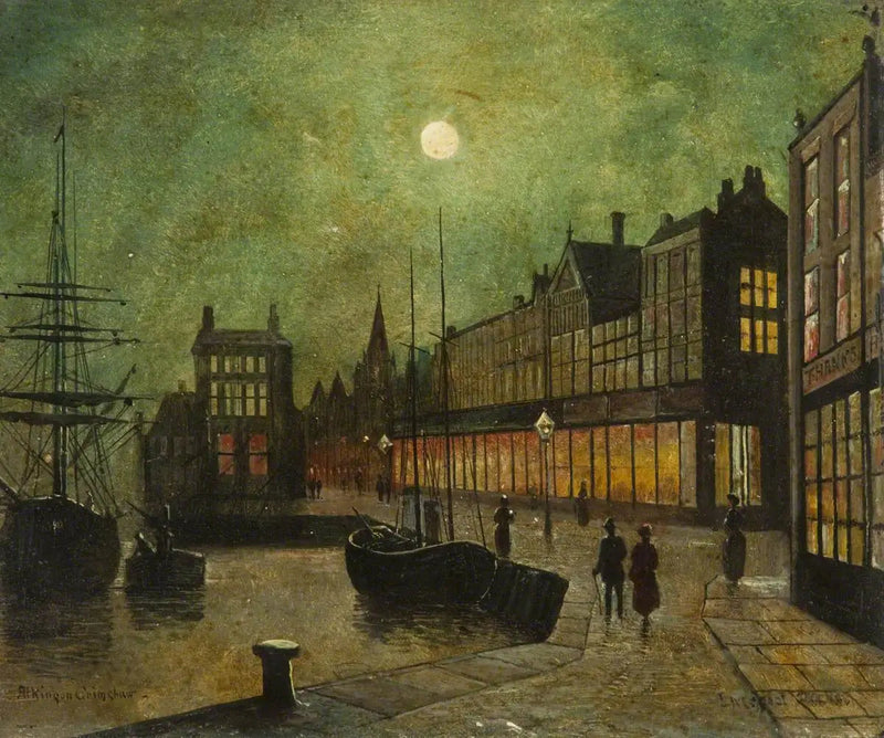 Liverpool Havn (skilt 5 af 5) - John Atkinson Grimshaw