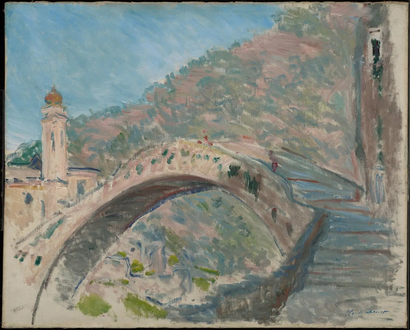Dolceacqua, den gamle bro over Nervia - Claude Monet