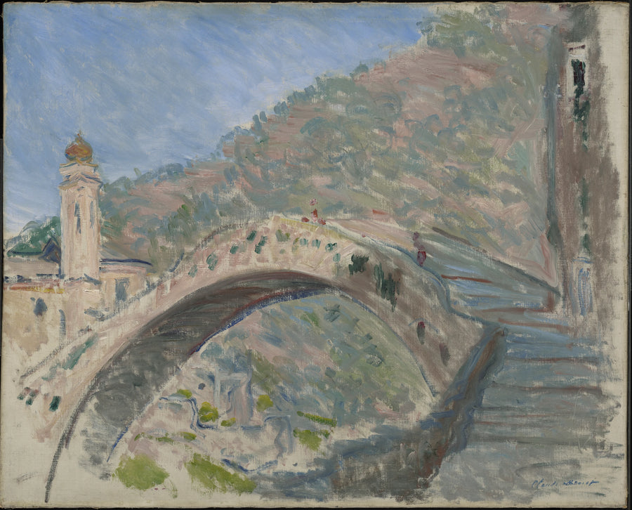 Dolceacqua, den gamle bro over Nervia - Claude Monet