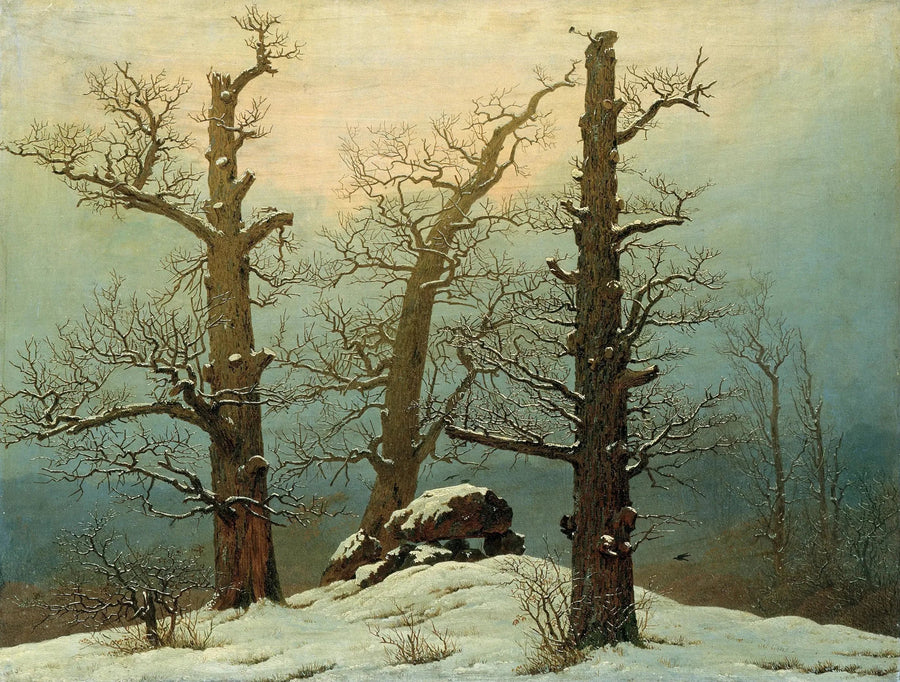 Dolmen under sneen - Caspar David Friedrich
