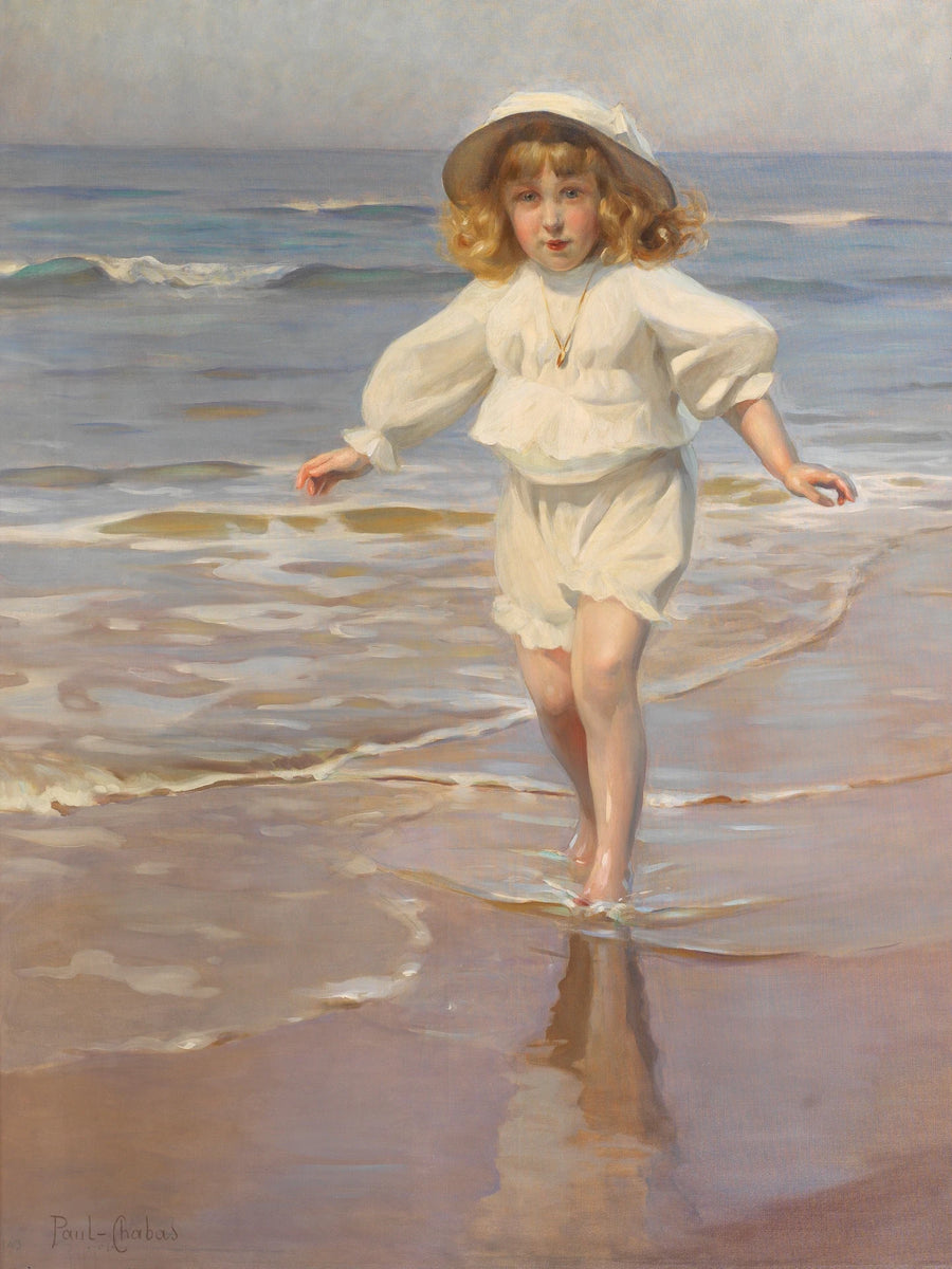 Dolores de Pedroso et Sturdza à la plage de Biarritz - Paul Chabas