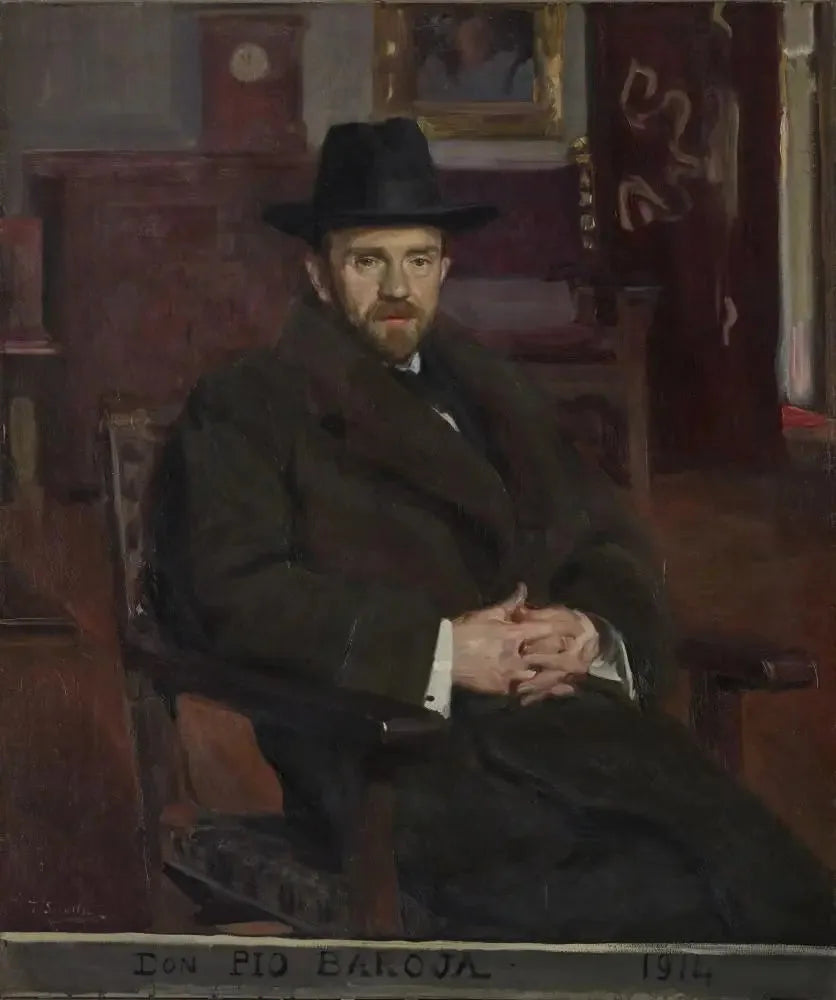 Don Pio Baroja og Nessi - Joaquín Sorolla