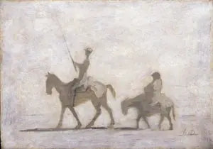 Don Quichotte og Sancho Pança - Honoré Daumier