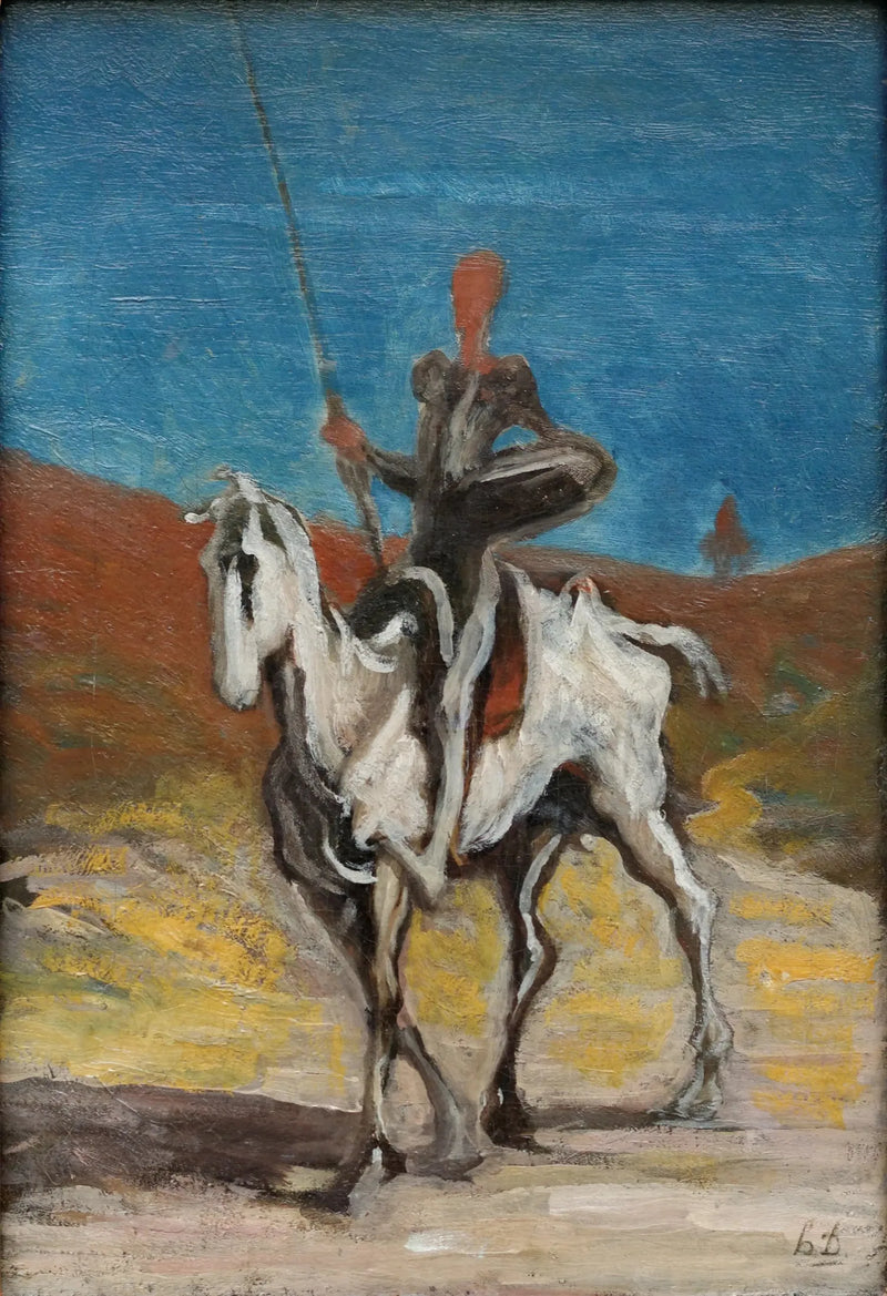 Don Quichotte og Sancho Pansa - Honoré Daumier