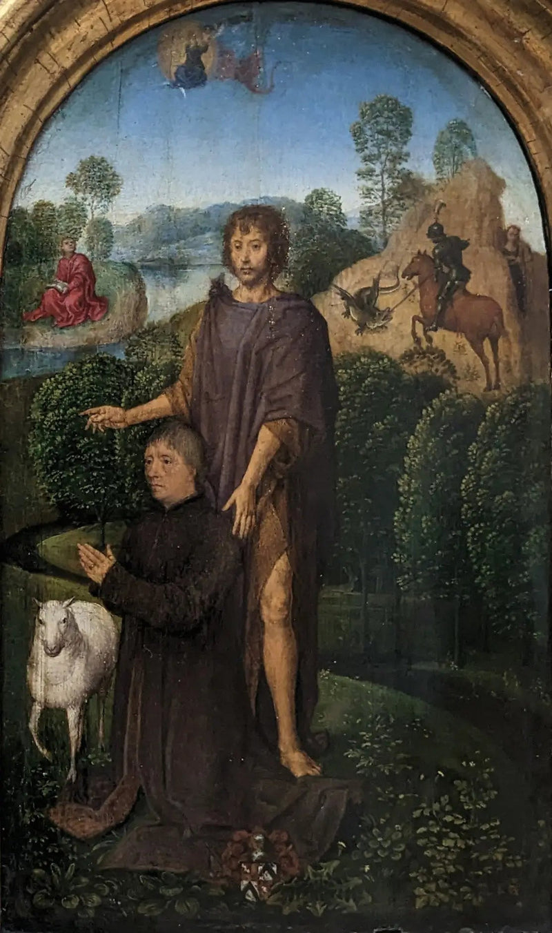 Donor præsenteret af Sankt Johannes Døberen - Hans Memling