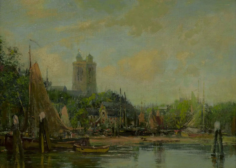 Dordrecht, katedralen - Eugène Boudin