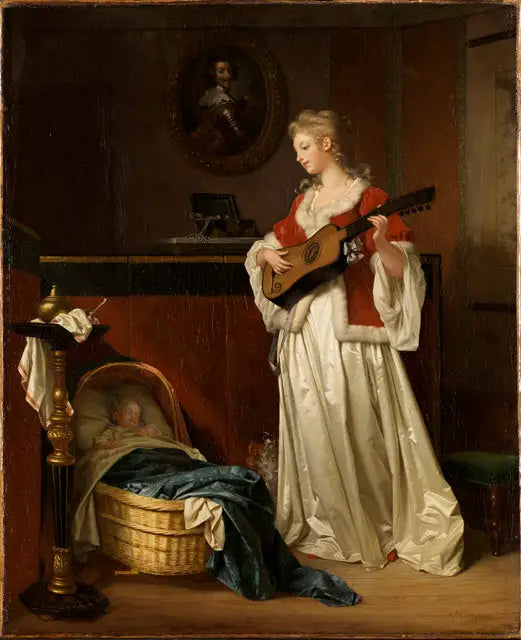 Dors mon enfant' - Jean-Honoré Fragonard image 1 copie de tableau peinte à la main