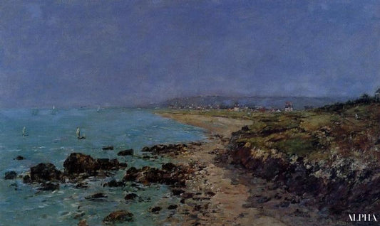 Douarnenez, le rivage et la baie - Eugène Boudin - Reproductions de tableaux et peintures haut de gamme