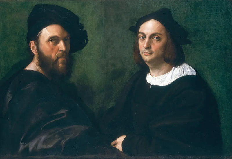 Dobbeltportræt af Andrea Navagero og Agostino Beazzano - Raphael Sanzio