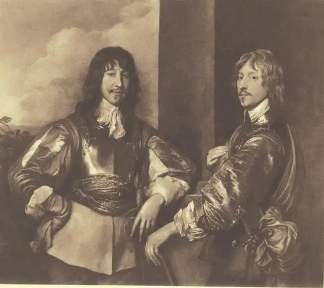 Dobbeltportræt af Mountjoy Blount, 1. greve af Newport (-1666) og George, Lord Goring (1608-1657) - Antoine van Dyck