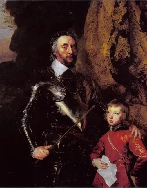 Dobbeltportræt af Thomas Howard, 21. greve af Arundel (1585-1646) med sin barnebarn, Thomas Howard, senere 22. greve af Arundel og 5. hertug af Norfolk - Antoine van Dyck