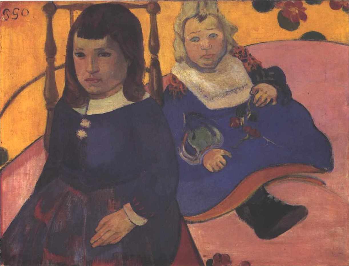 Reproduction du tableau « Double portrait d'enfants - Paul Gauguin » par Alpha Reproduction en peinture à l’huile