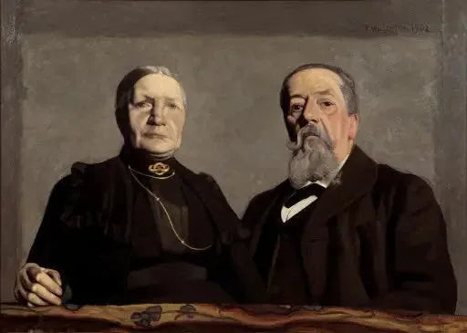 Dobbeltdobbeltportræt af kunstnerens forældre - Félix Vallotton