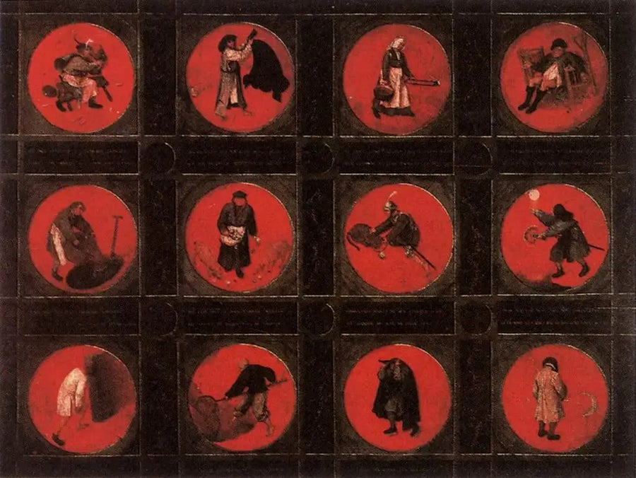 Tolv flamske ordsprog - Pieter Brueghel den Ældre