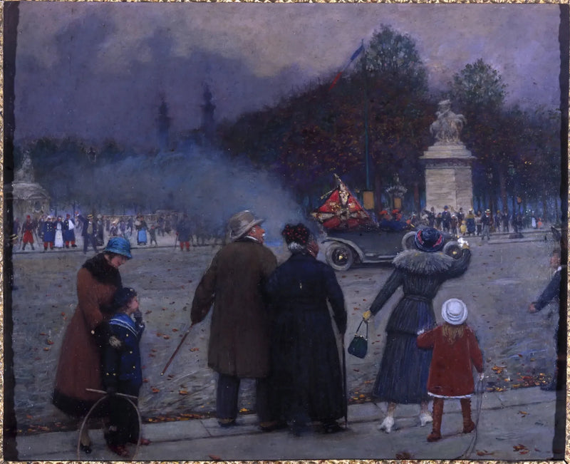 Tysk flag båret ved Invalides - Jean Béraud