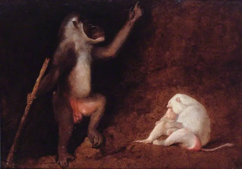 Boremaskine og albino baboon - George Stubbs