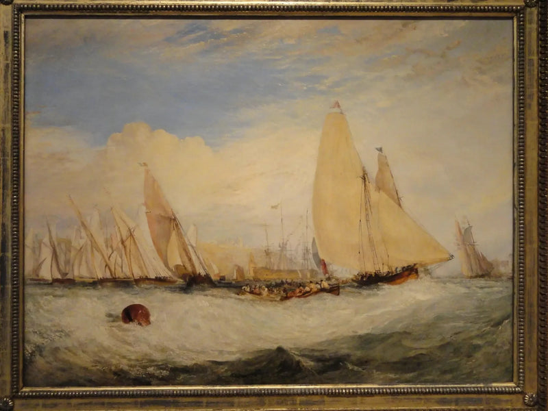 East Cowes Slot, sædet for J. Nash, Esq., regattaen der slår til vindretningen - J. M. W. Turner