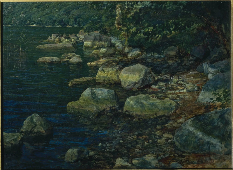 Vand og sten nær Palazzuola - Alexandre Ivanov