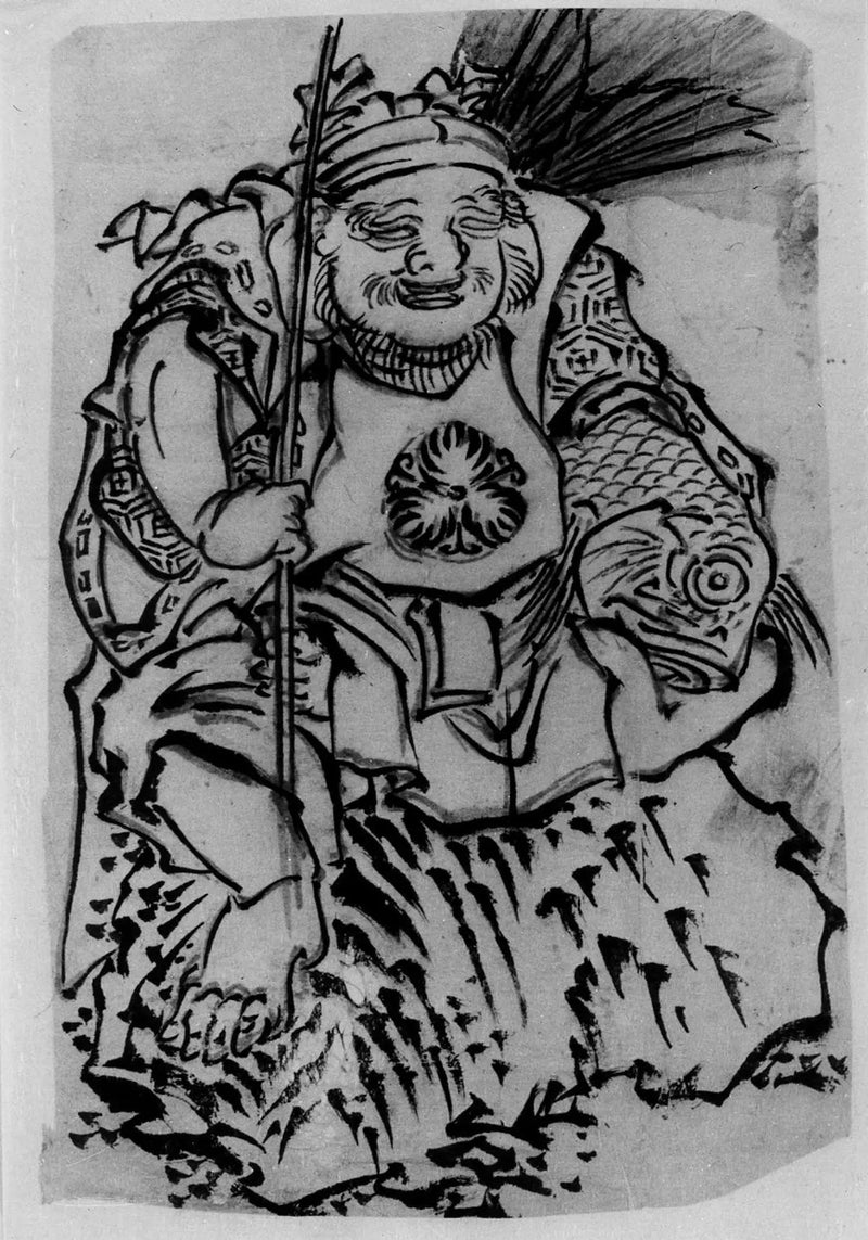 Ebisu (Guden for held, beskytter af handlende) - Hokusai