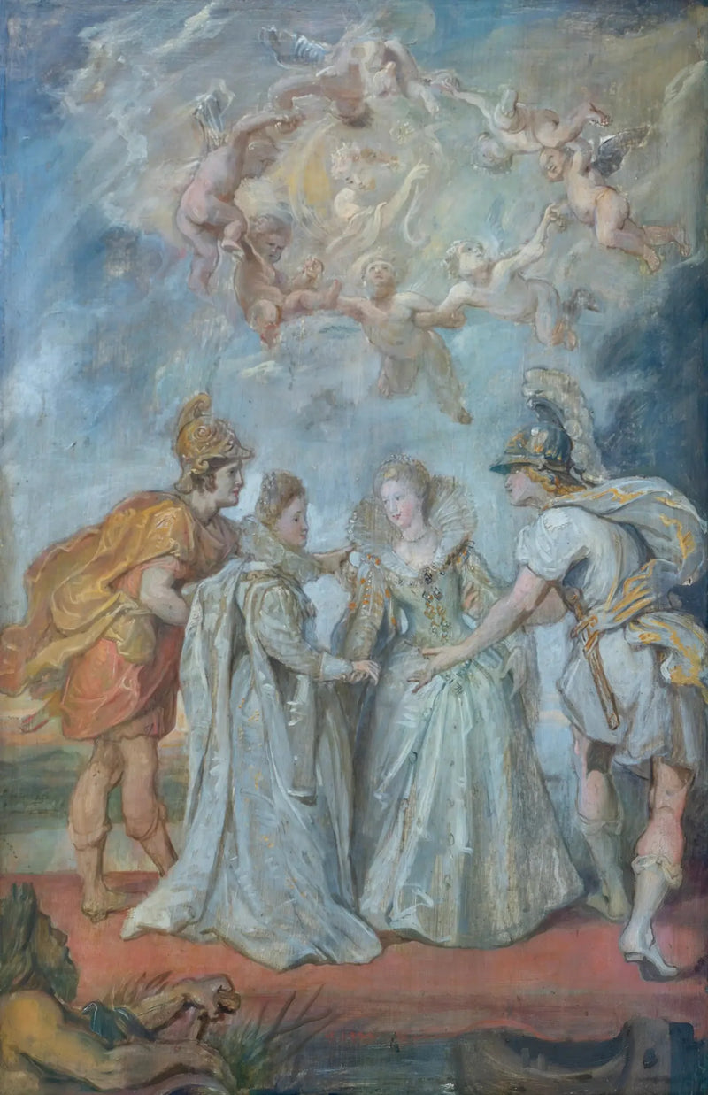 Familiebytte af prinsesser mellem Spanien og Frankrig den 9. november 1615 - Peter Paul Rubens